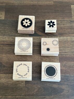 Stampin' Up! Seeing Spots Stamp Set, Wood Mount, Used, Retired